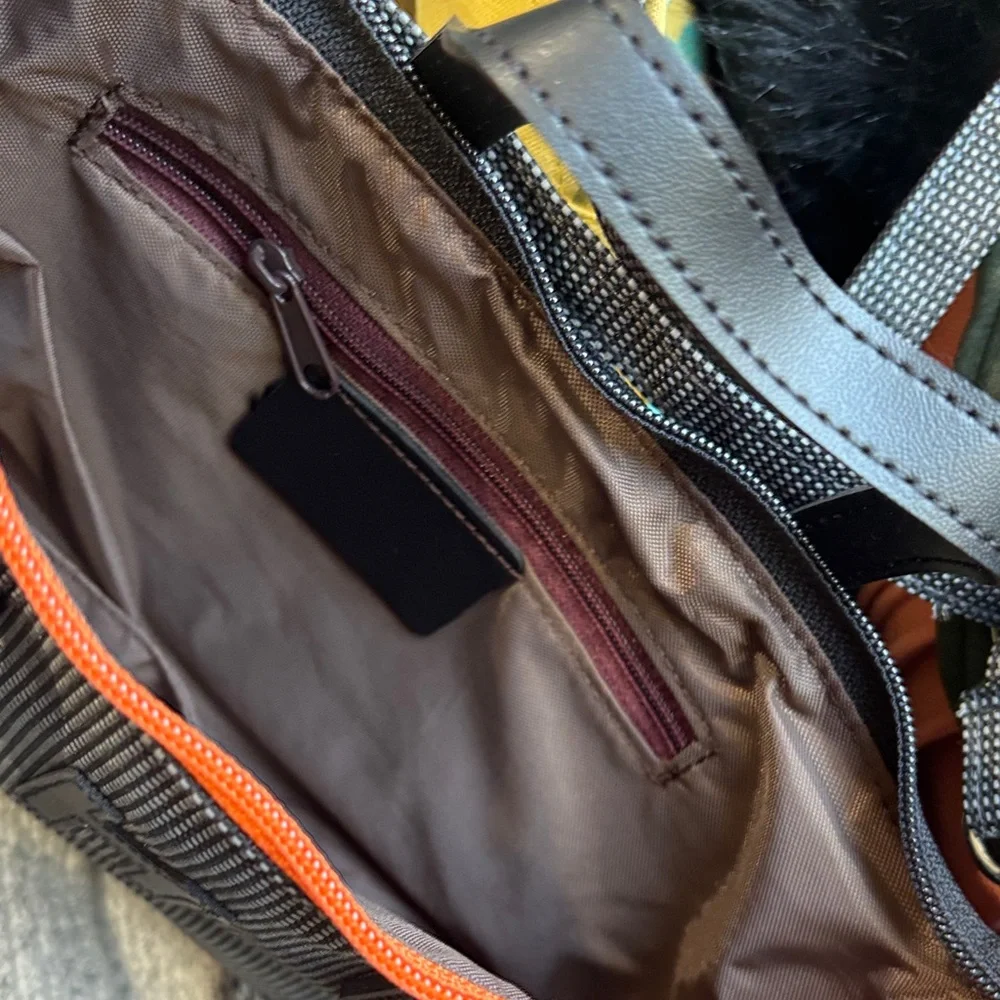Stylish Black and Orange Baby Bag